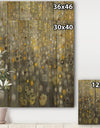 Rain Abstract V - Modern Glam Print on Natural Pine Wood