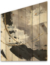 Glam Printed Arcs II - Transitional Print on Natural Pine Wood
