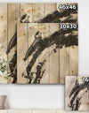 Glam Painted Arcs IV - Transitional Print on Natural Pine Wood
