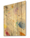 Spring Minimalist Confetti I - Modern & Contemporary Print on Natural Pine Wood