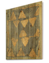 Glam Metallic Form I - Modern & Transitional Print on Natural Pine Wood