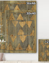 Glam Metallic Form I - Modern & Transitional Print on Natural Pine Wood