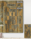 Glam Metallic Form II - Modern & Transitional Print on Natural Pine Wood