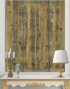 Glam Metallic Form IV - Modern & Transitional Print on Natural Pine Wood