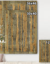 Glam Metallic Form IV - Modern & Transitional Print on Natural Pine Wood