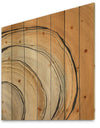 Glam Canion II - Modern & Contemporary Print on Natural Pine Wood