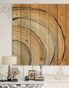 Glam Canion II - Modern & Contemporary Print on Natural Pine Wood