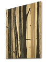 Forest Silhouette II - Modern Farmhouse Print on Natural Pine Wood