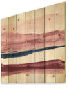 Patch of Dirty Pink II - Shabby Chic Print on Natural Pine Wood