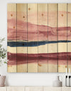 Patch of Dirty Pink II - Shabby Chic Print on Natural Pine Wood