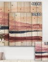 Patch of Dirty Pink II - Shabby Chic Print on Natural Pine Wood