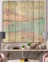 Metallic Shabby Pink I - Shabby Chic Print on Natural Pine Wood