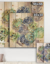 Pastel Foral Composition II - Cabin & Lodge Print on Natural Pine Wood