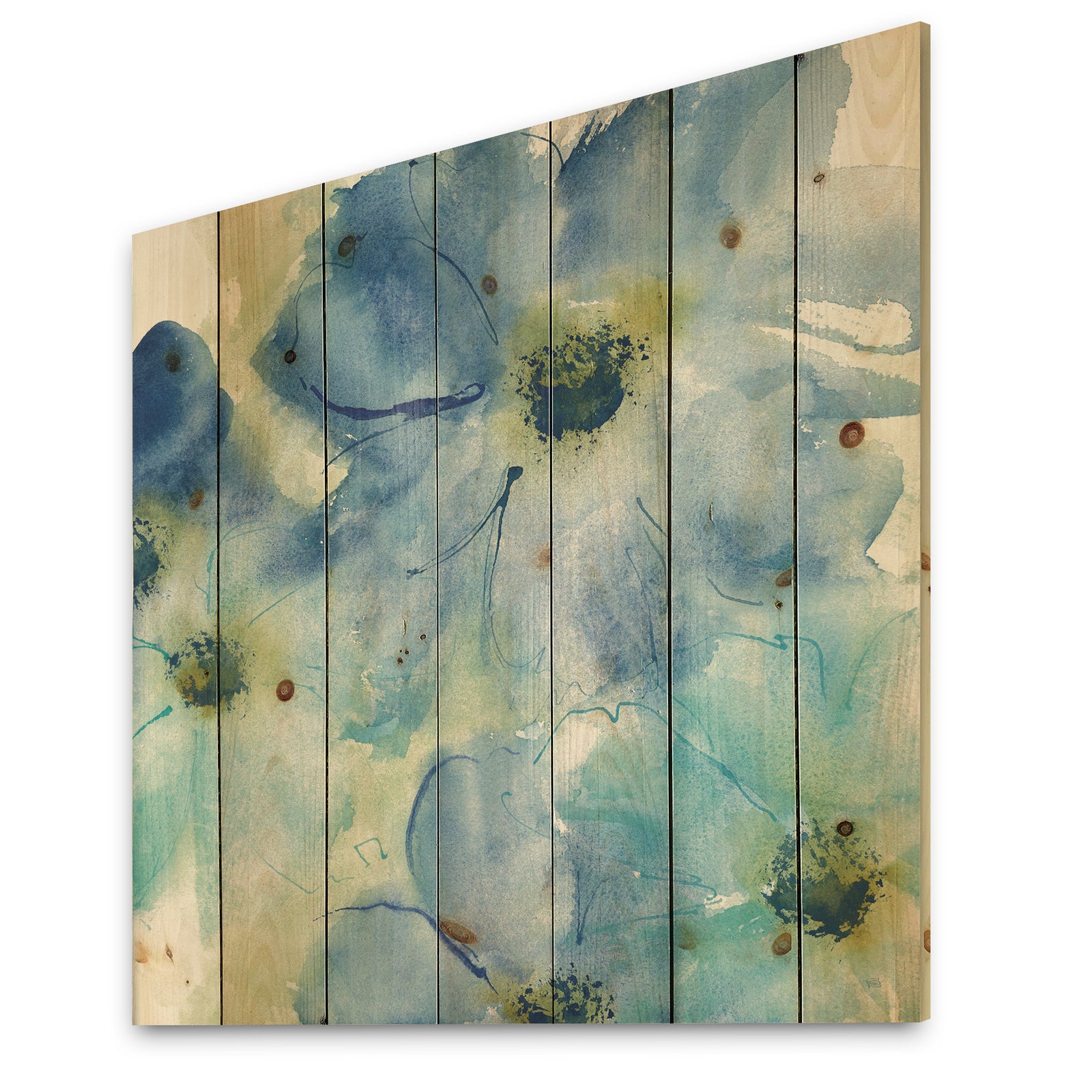 Seashell Cosmos I - Cabin & Lodge Print on Natural Pine Wood