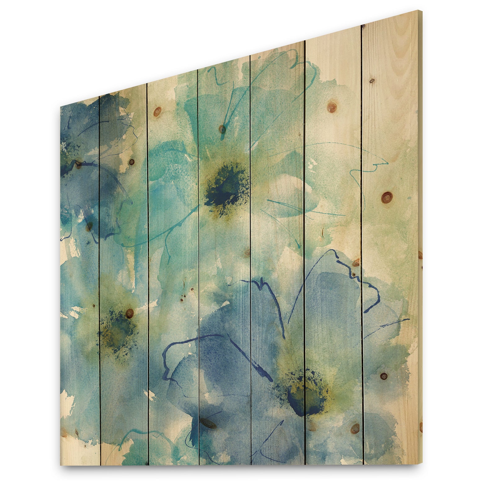 Seashell Cosmos II - Cabin & Lodge Print on Natural Pine Wood
