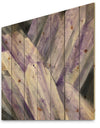 Geometric Purple Glacier - Modern Farmhouse Print on Natural Pine Wood