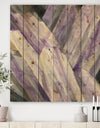 Geometric Purple Glacier - Modern Farmhouse Print on Natural Pine Wood
