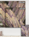 Geometric Purple Glacier - Modern Farmhouse Print on Natural Pine Wood