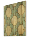 Geometric Title Element - Modern & Contemporary Print on Natural Pine Wood