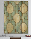 Geometric Title Element - Modern & Contemporary Print on Natural Pine Wood