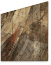 Fire and Ice Minerals III - Farmhouse Print on Natural Pine Wood