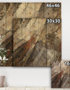 Fire and Ice Minerals III - Farmhouse Print on Natural Pine Wood