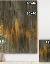 Black and Gold Glam Abstract - Modern & Contemporary Print on Natural Pine Wood