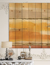 Gilded Amber II - Modern & Contemporary Print on Natural Pine Wood