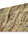 Glam Golden Falls - Modern & Contemporary Print on Natural Pine Wood