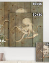 Octopus Treasures from the Sea - Nautical & Coastal Print on Natural Pine Wood