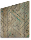 Lost in Geometric Element - Modern & Contemporary Print on Natural Pine Wood