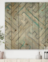 Lost in Geometric Element - Modern & Contemporary Print on Natural Pine Wood