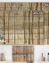 Porch & Den Forest in Winter Gold - Print on Natural Pine Wood