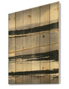 Glamorous Morning Fog III - Modern Glam Print on Natural Pine Wood