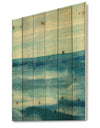 Lost in Blue Panel - Nautical & Coastal Print on Natural Pine Wood