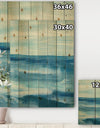 Lost in Blue Panel - Nautical & Coastal Print on Natural Pine Wood