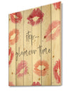 Chic Accents VI - Fashion Print on Natural Pine Wood
