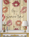 Chic Accents VI - Fashion Print on Natural Pine Wood