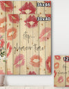 Chic Accents VI - Fashion Print on Natural Pine Wood
