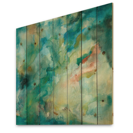 Interstellar - Contemporary Print on Natural Pine Wood