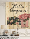 Simply Splendid IV - Posh & Luxe Print on Natural Pine Wood