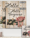 Simply Splendid IV - Posh & Luxe Print on Natural Pine Wood