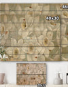 Pure Pastel White flowers - Farmhouse Print on Natural Pine Wood