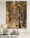 Provence French Village II - French Country Print on Natural Pine Wood