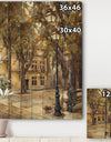 Provence French Village II - French Country Print on Natural Pine Wood