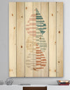 Abstract Orange Drops Meditate IV - Contemporary Print on Natural Pine Wood