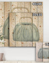 Glam cosmetics Blue Bag - Posh & Luxe Print on Natural Pine Wood