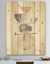 Geometric Balance Neutral II - Shabby Chic Print on Natural Pine Wood