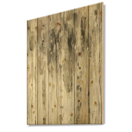The Modern Grey Forest IV - Farmhouse Print on Natural Pine Wood
