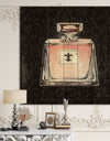 Glam & Fashion Parfum Boudoir I - Posh & Luxe Print on Natural Pine Wood